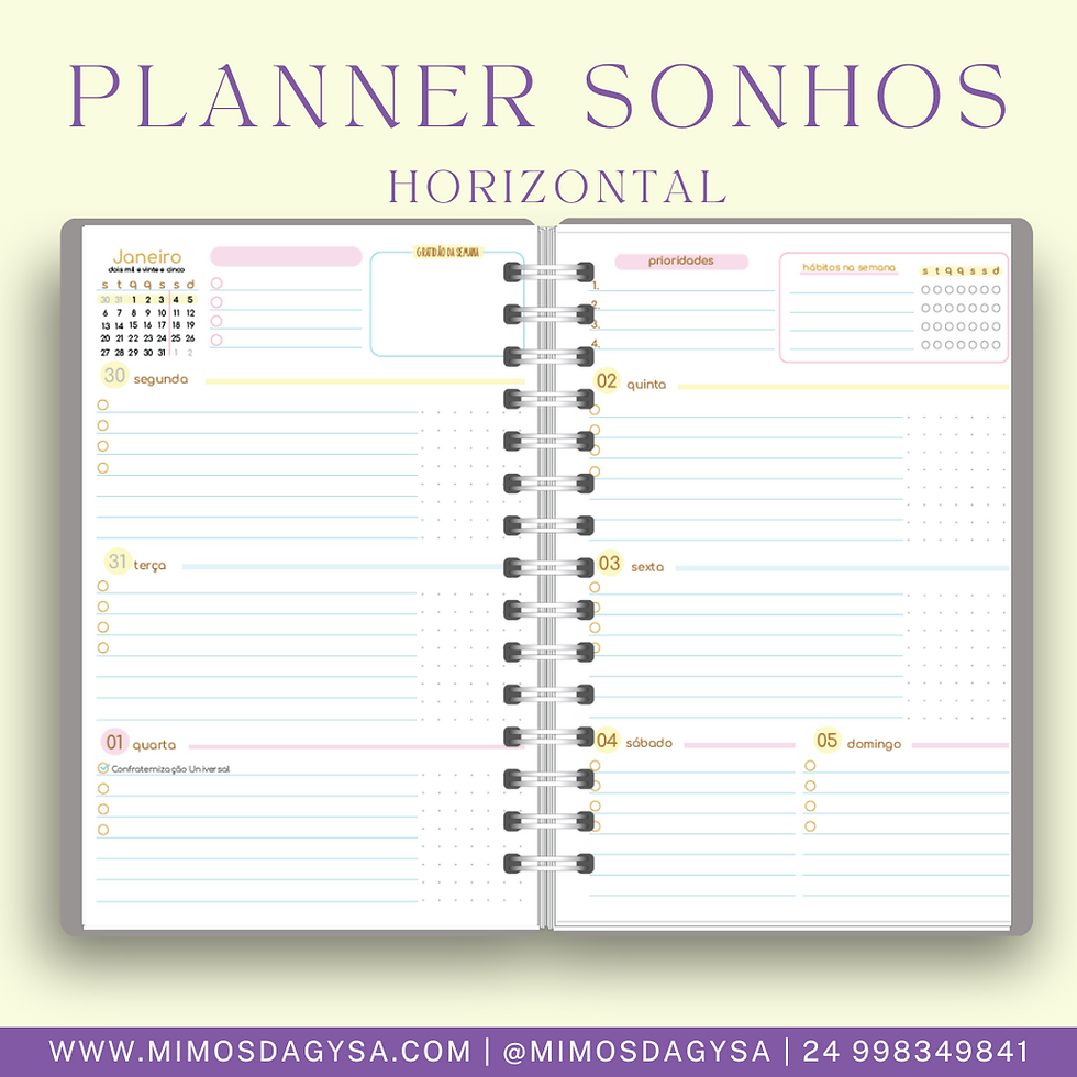 Miniatura: Planner Sonhos
