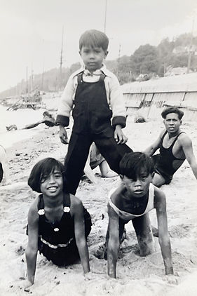 Mamnon kids playing on the beach, 1930s.jpeg