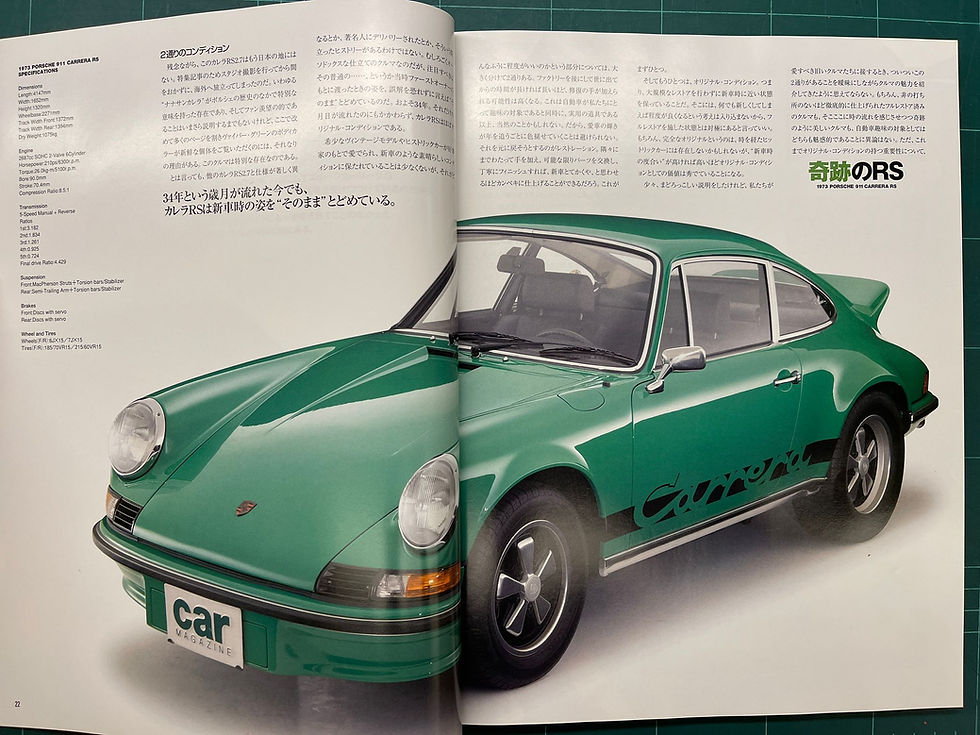 Thumbnail: 1973 Porsche 911 2.7 RS Touring (JAPAN REGISTERED)