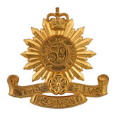 FINISH: Gilt/Brass. HEIGHT: 52mm. MOTTO: Fidelis et Audax (Faithful and Bold).