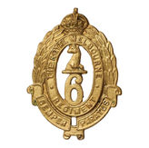 FINISH: Gilt/Brass. HEIGHT: 55mm. MOTTO: SEMPER PARATUS (always ready).