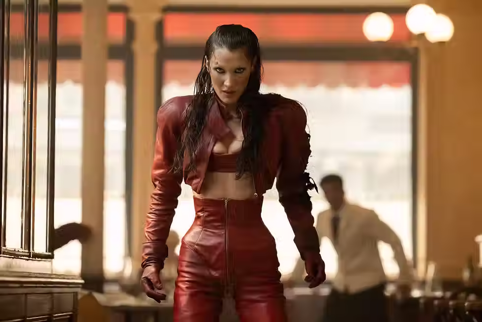 woman in red