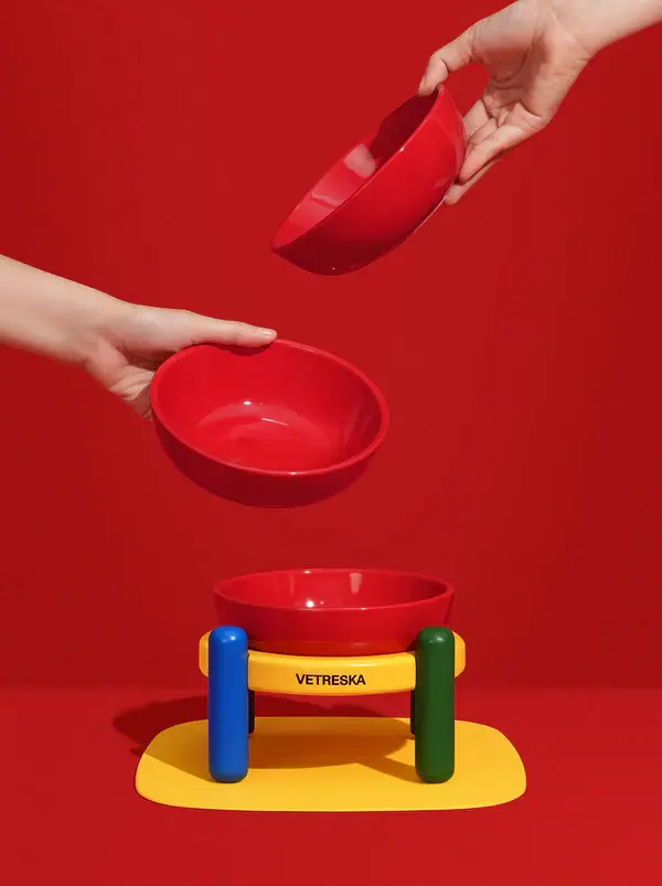 Miniatura: Vetreska - Tigela e tapete de cerâmica Chroma para animais de estimação