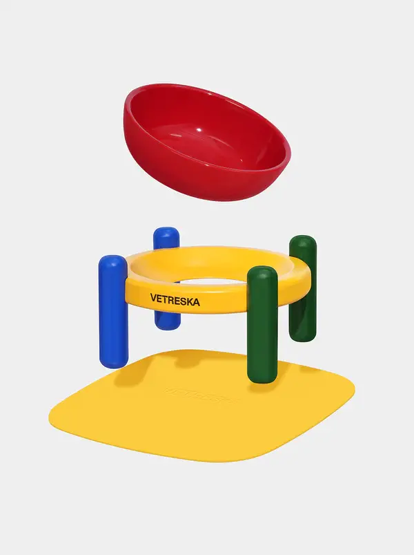 Miniatura: Vetreska - Tigela e tapete de cerâmica Chroma para animais de estimação