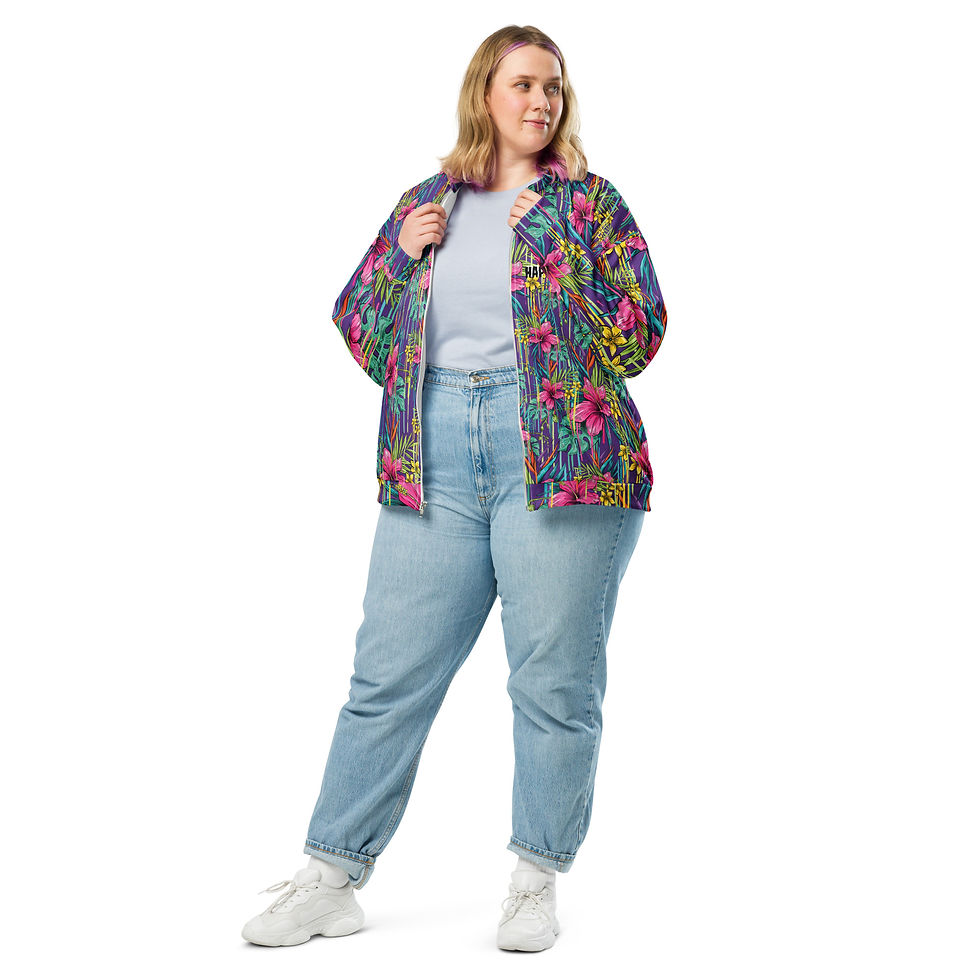 Thumbnail: Happy Daze Dripping Bomber Jacket