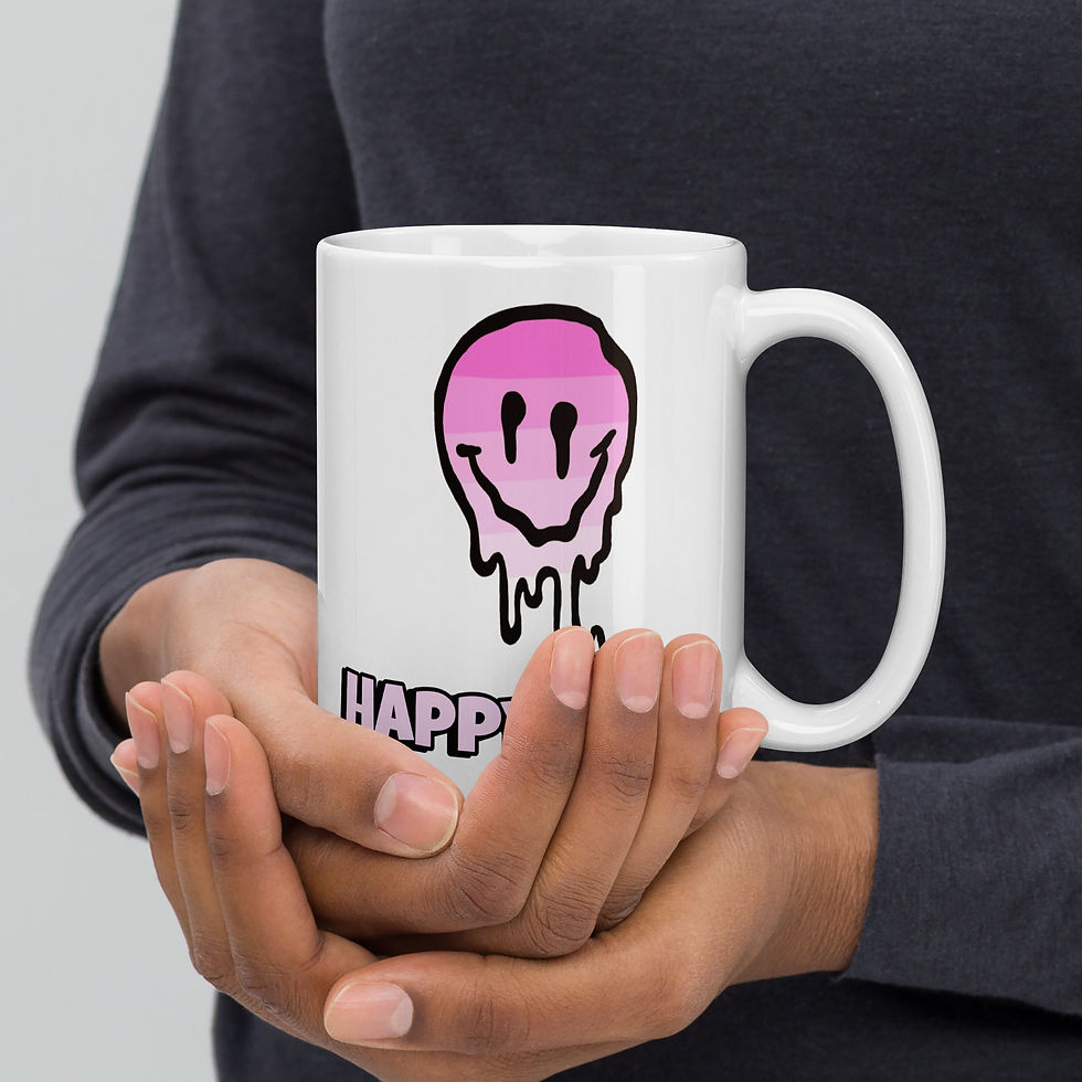 Thumbnail: Happy Daze White Glossy Mug