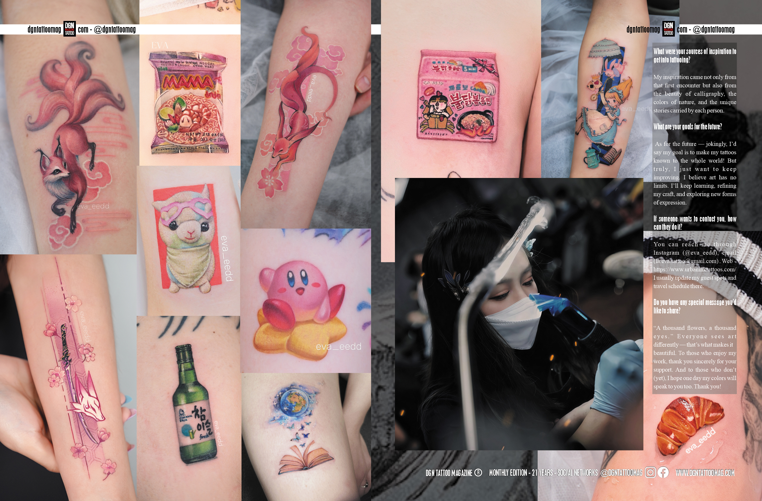 Milestone Moment: Our Tattoo Featured in DGN Tattoo Magazine Feature Interview image 5