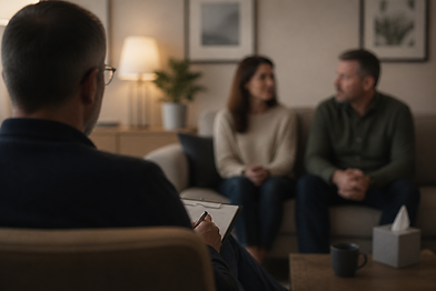 Couple in relationship therapy in West Malling Kent