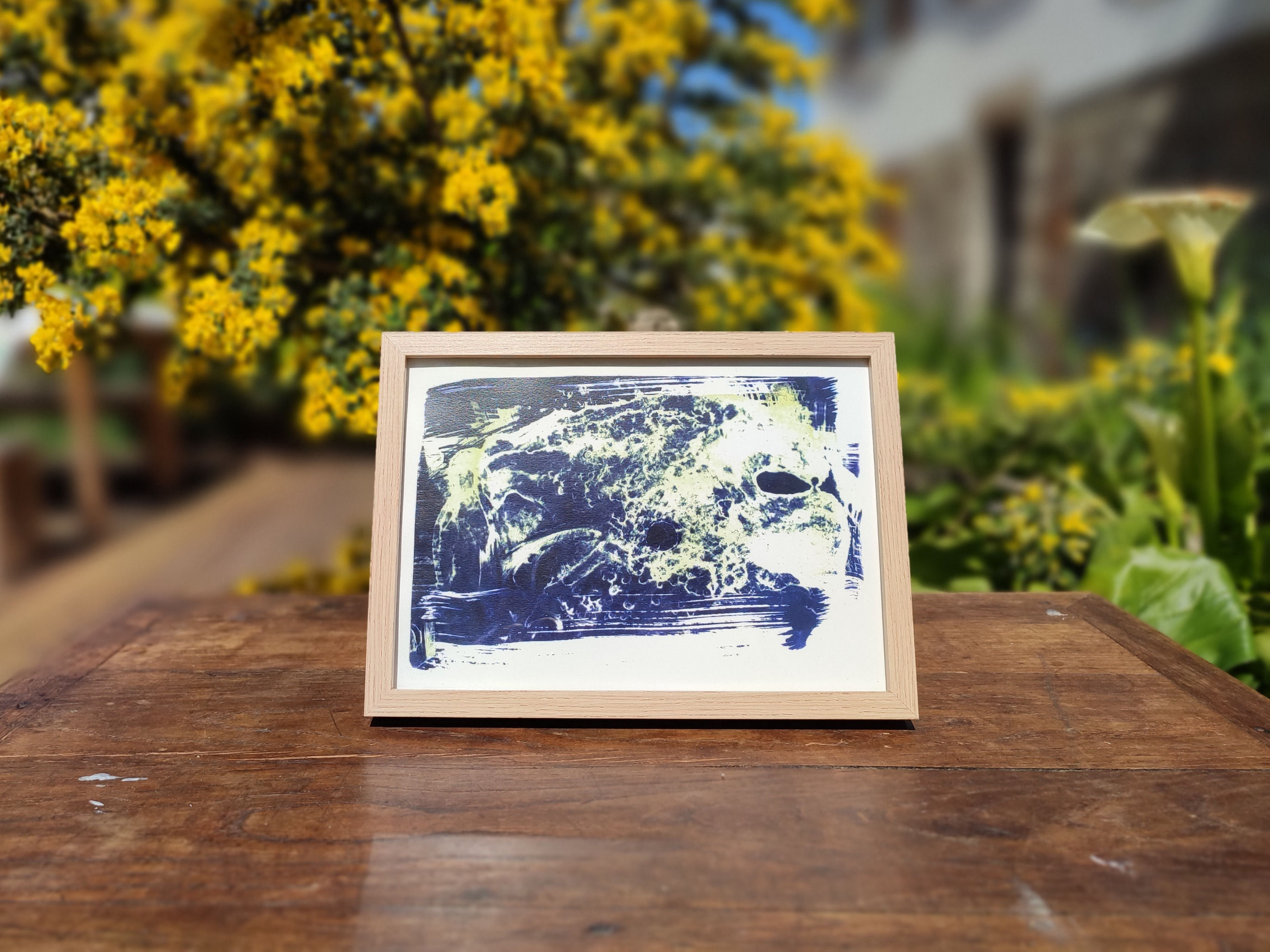 PRINT MONSTER - WAVES - CYANO