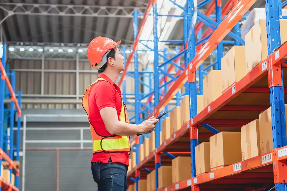 Logistics warehouse worker