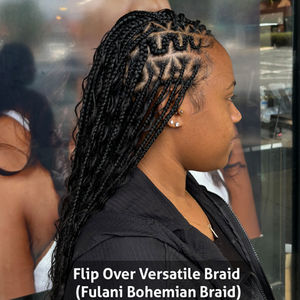 Flip Over Versatile Braid(Fulani Bohemian Braid) 