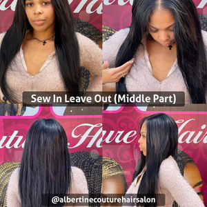 Sew In Leave Out (Middle Part)