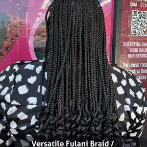 Versatile Fulani Braid Or Flip Over Knotless Braid