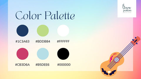 a color palette with a pumpkin in the background