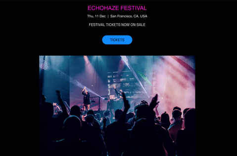 a poster for echohaze festival in san francisco