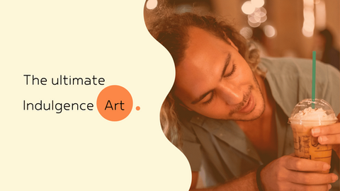 a man with his eyes closed and a circle that says art on it