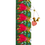 Thumbnail: Red passiflora floral bookmark with charm.
