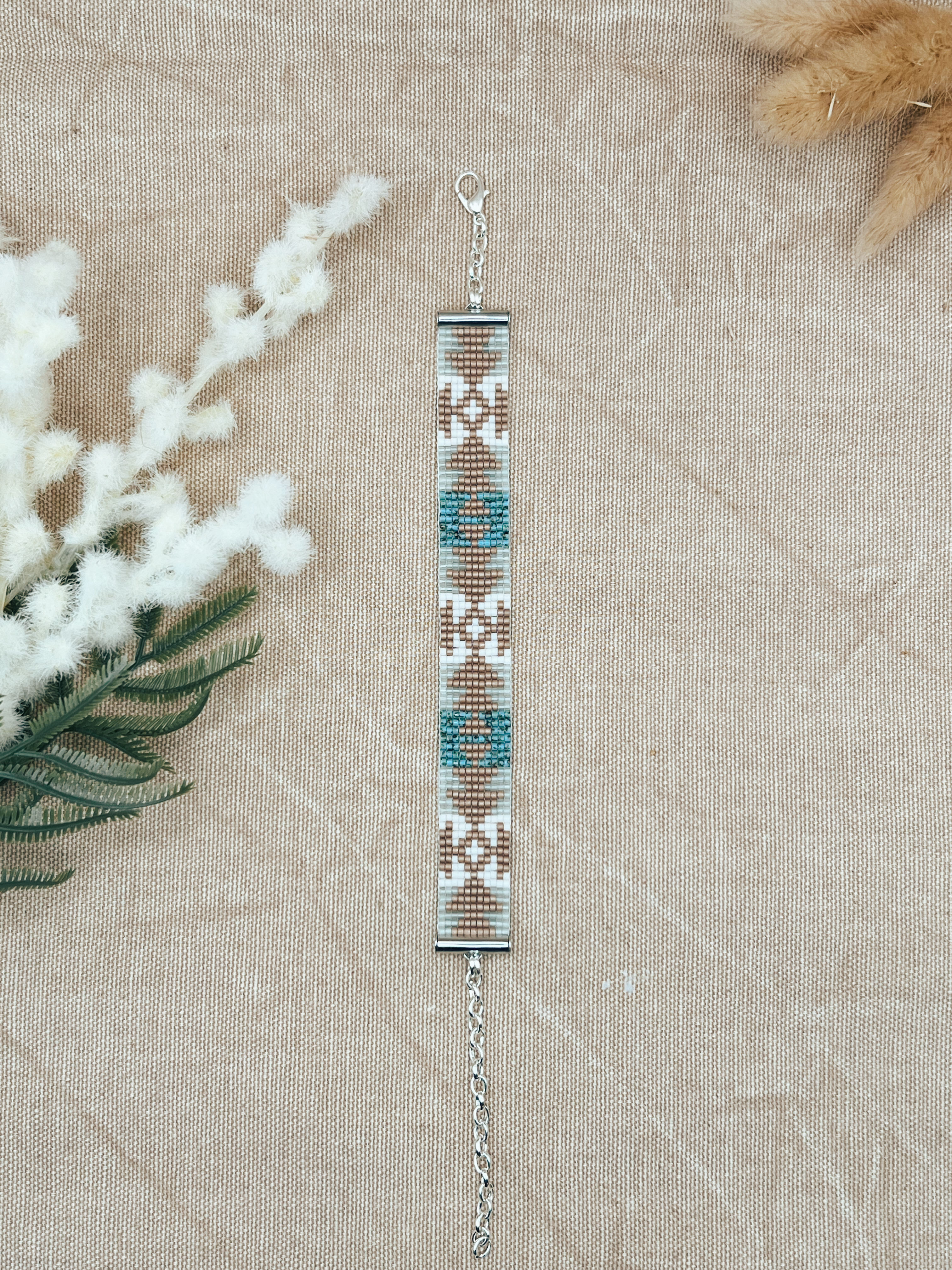 Enola - Picasso Blue + White + Taupe