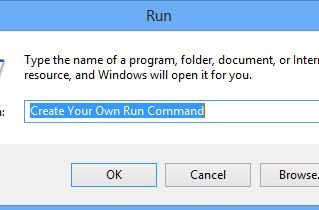HOW TO CREATE RUN COMMANDS IN WINDOWS