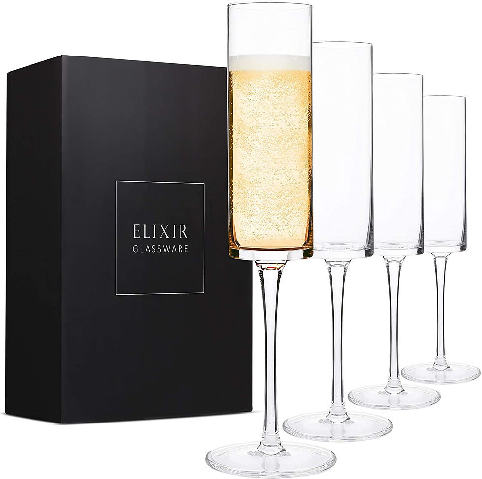 Elixir Glassware 4pc Flutes