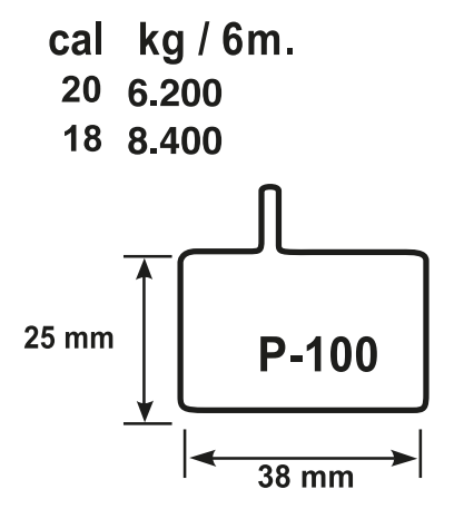 Miniatura: Perfil Tubular P-100