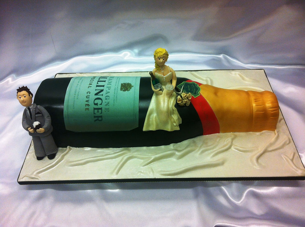 Champagne Bride and groom