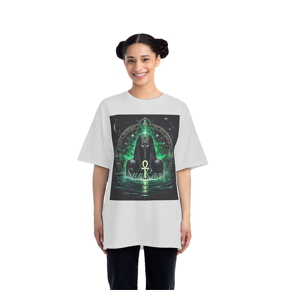 Thumbnail: Mystical Ankh Graphic T-Shirt | SunKaze Design for Spiritual Seekers