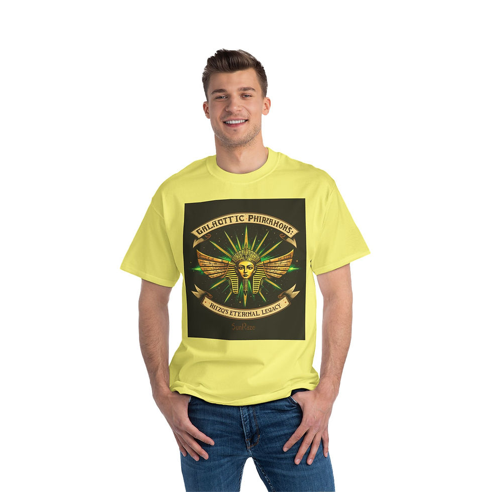 Thumbnail: Galactic Pharaohs Graphic T-Shirt - Timeless Strength & Eternal Wisdom