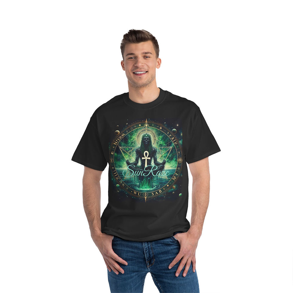 Thumbnail: Mystical Star Traveler T-Shirt - Unique Cosmic Design for Spiritual Seekers