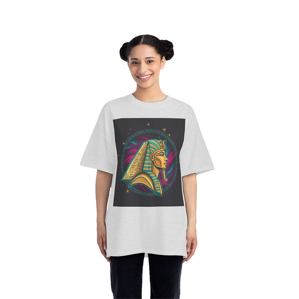 Thumbnail: Egyptian Pharaoh Inspired Short-Sleeve T-Shirt | Unisex Graphic Tee, Unique Gift