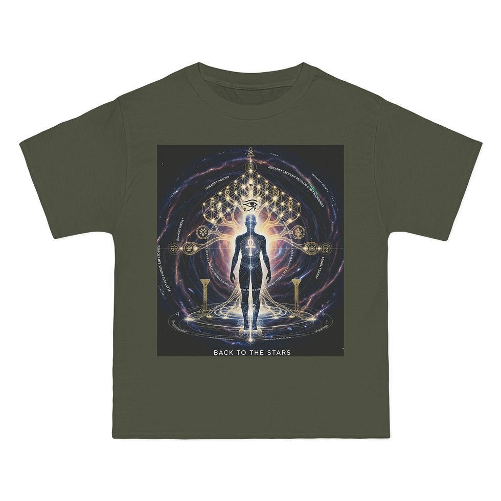 Thumbnail: Cosmic Spirit T-Shirt – Universal Energy Tee, Chakra Shirt, Spiritual Apparel