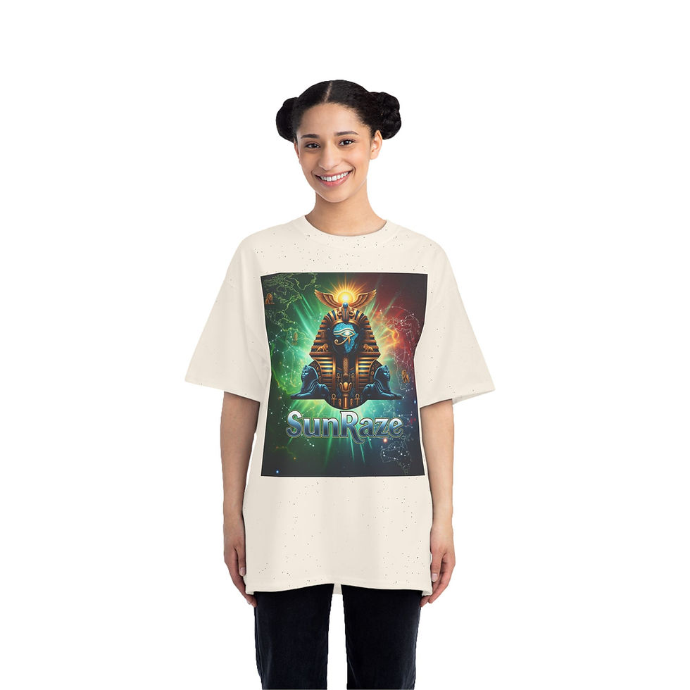 Thumbnail: SunRaze Egyptian Pharaoh T-Shirt, Cool Graphic Tee, Unique Gift for Art Lovers