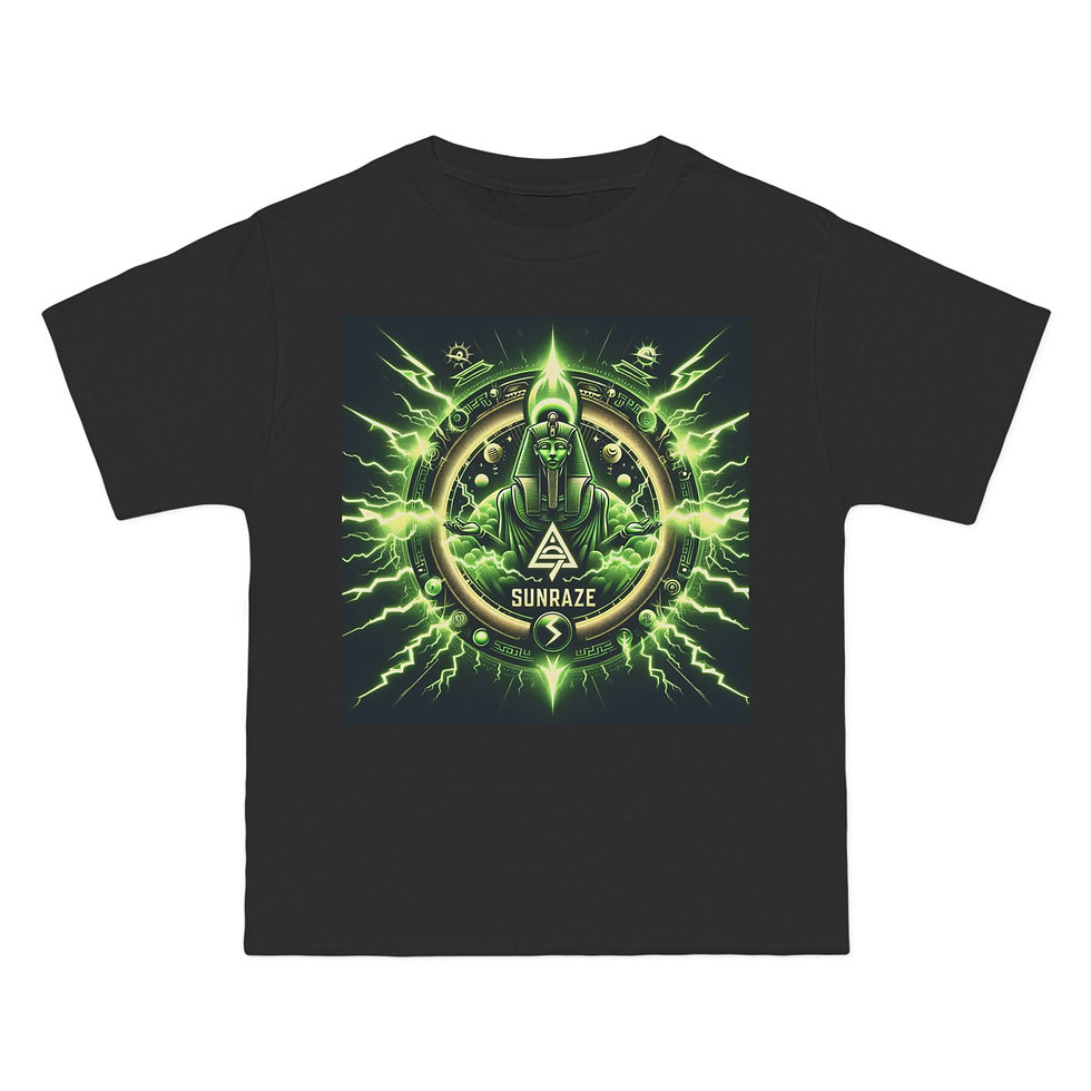 縮圖：Electric Vibe Graphic T-Shirt with 'SABA BABY' Quote