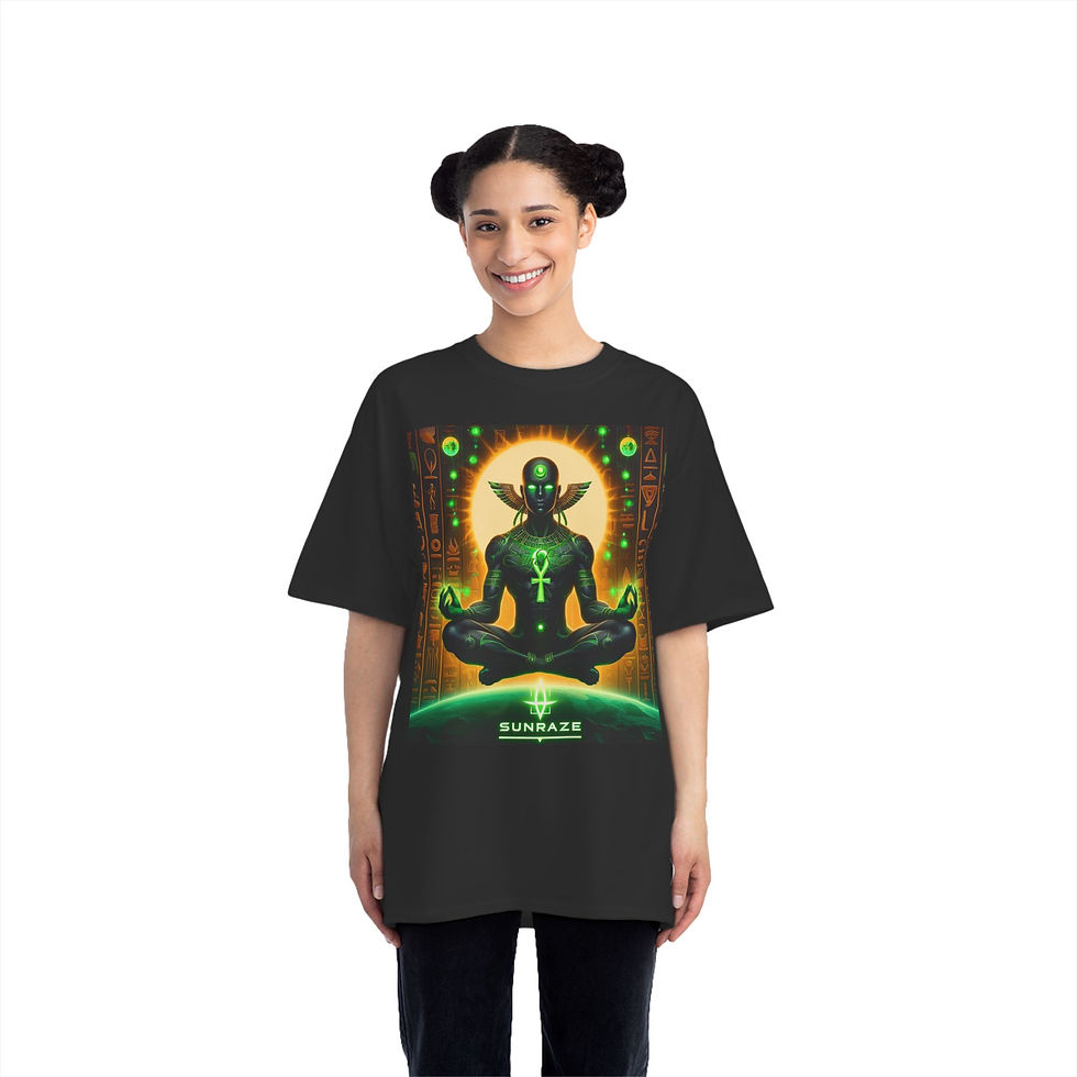 Thumbnail: Mystical Energy Graphic T-Shirt - SUNRAZE Ankh Design