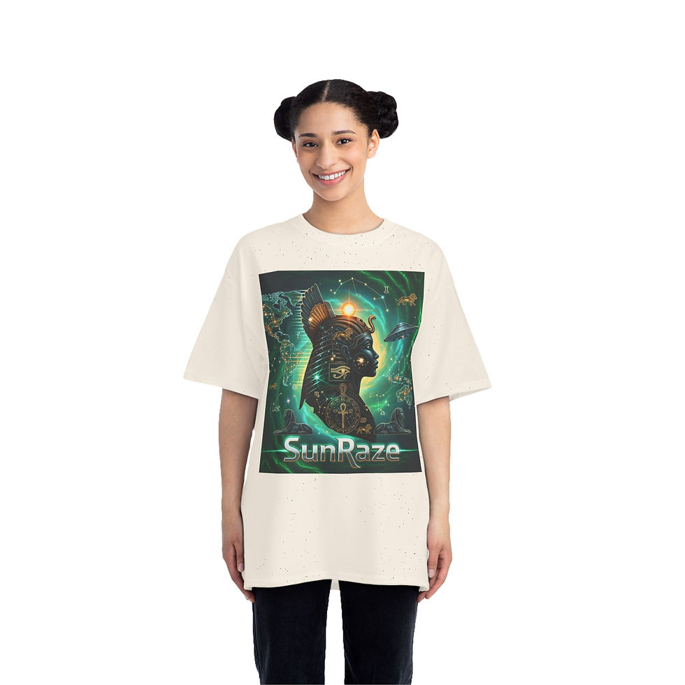 Thumbnail: Cosmic Egyptian Graphic Tee, Stylish Statement T-Shirt for Art Lovers