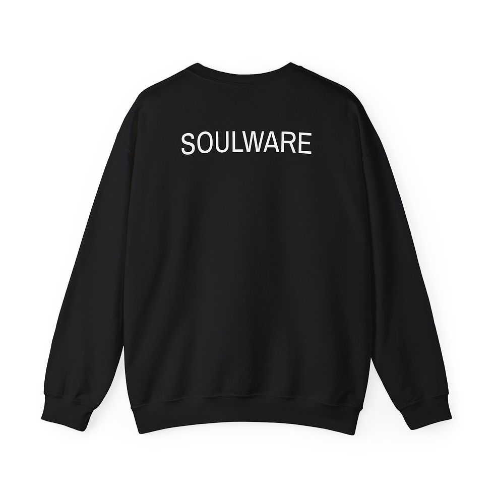 Thumbnail: Sweatshirt — 'Soulware: The Glitch God' Pharaoh Mask Graphic Crewneck