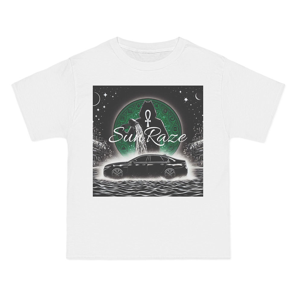 Sun Raze Vintage Car Short-Sleeve T-Shirt - Urban Style Graphic Tee