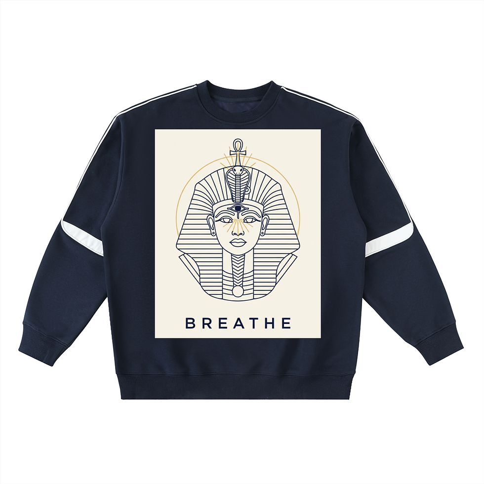 Thumbnail: Oversized Crewneck Taped Sweatshirt