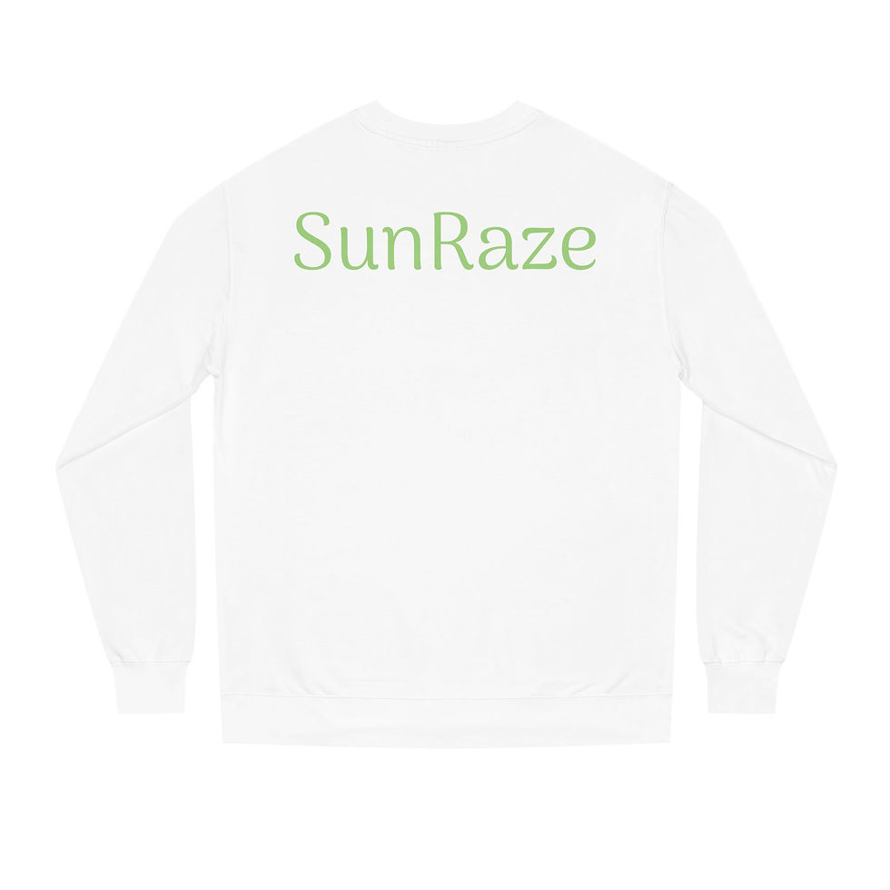 Thumbnail: Thermal Predator Crewneck Sweatshirt — Retro Neon Heat-Map  Panther Graphic