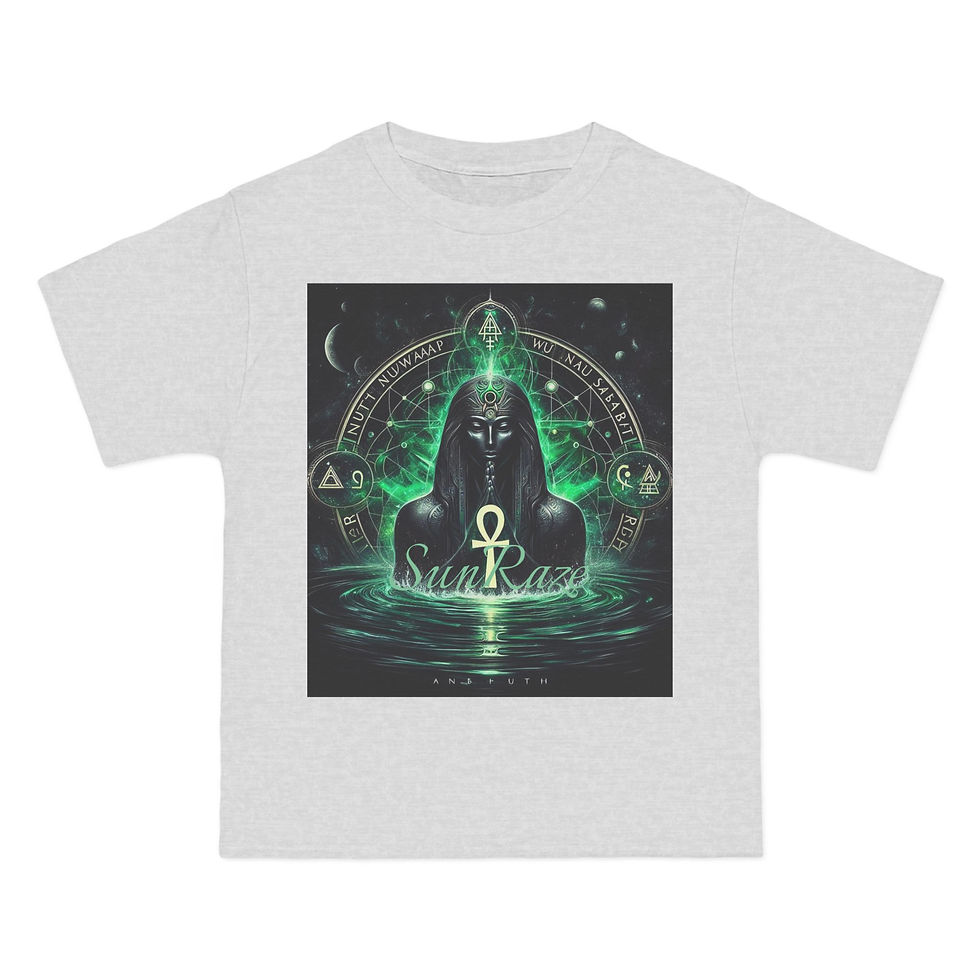 Thumbnail: Mystical Ankh Graphic T-Shirt | SunKaze Design for Spiritual Seekers