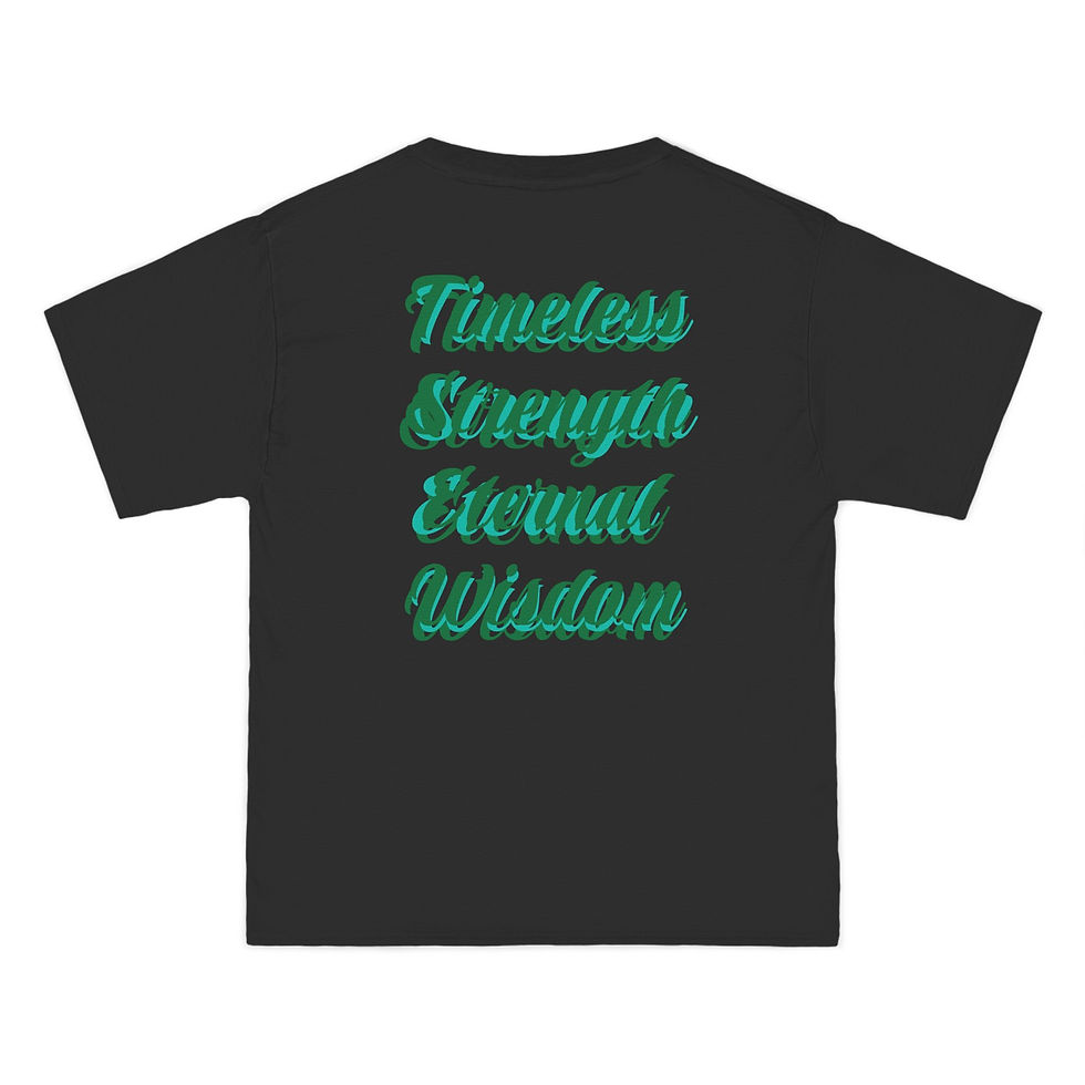 Thumbnail: Cosmic Alien Graphic T-Shirt - 'Surf Ruze' & 'Timeless Strength' Design