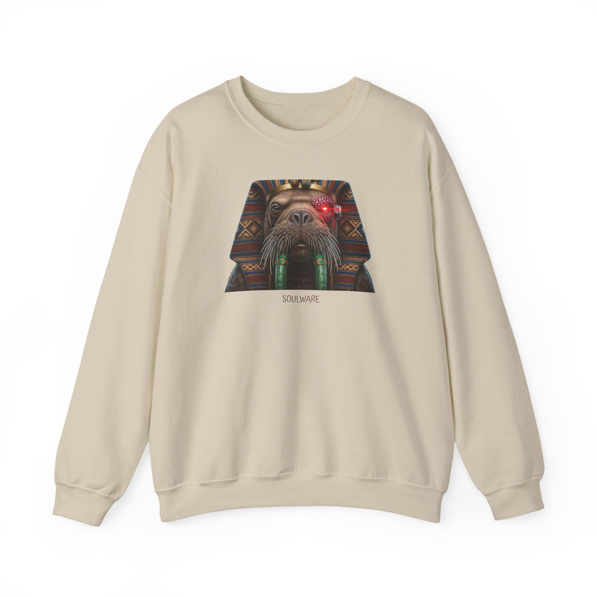 Bear Totem Crewneck Sweatshirt — Ethnic Tribal Bear Graphic Crew