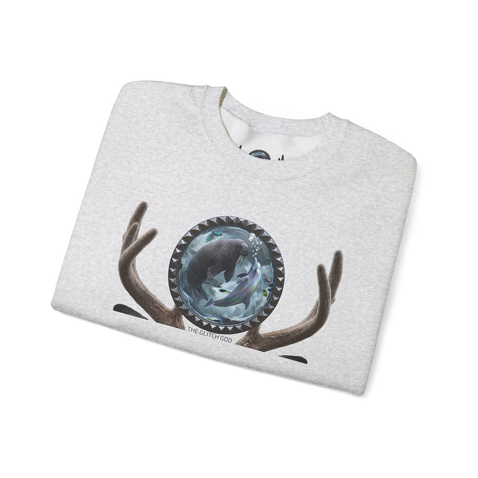 縮圖：Mystic Wolf Antler Crewneck Sweatshirt