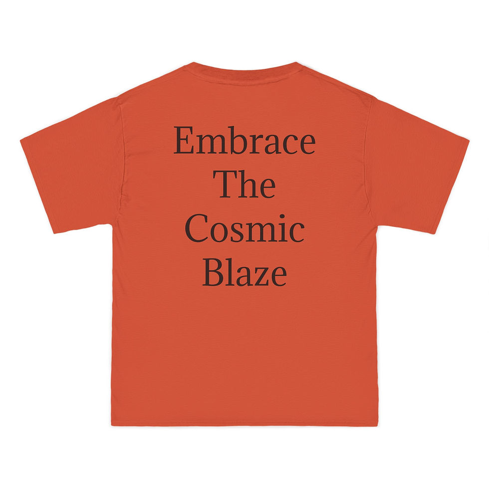 縮圖：Sunraze Graphic Tee - Embrace The Cosmic Blaze T-Shirt for Summer Vibes