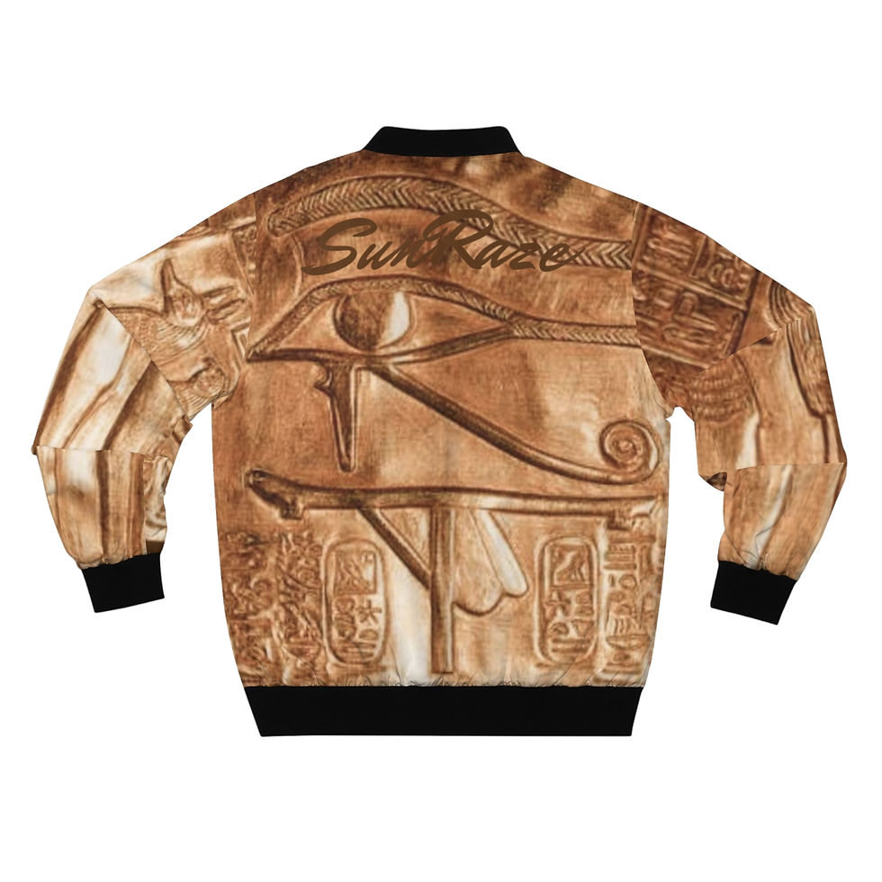 Thumbnail: SunRaze "Tamereyeans"Men's Bomber Jacket 