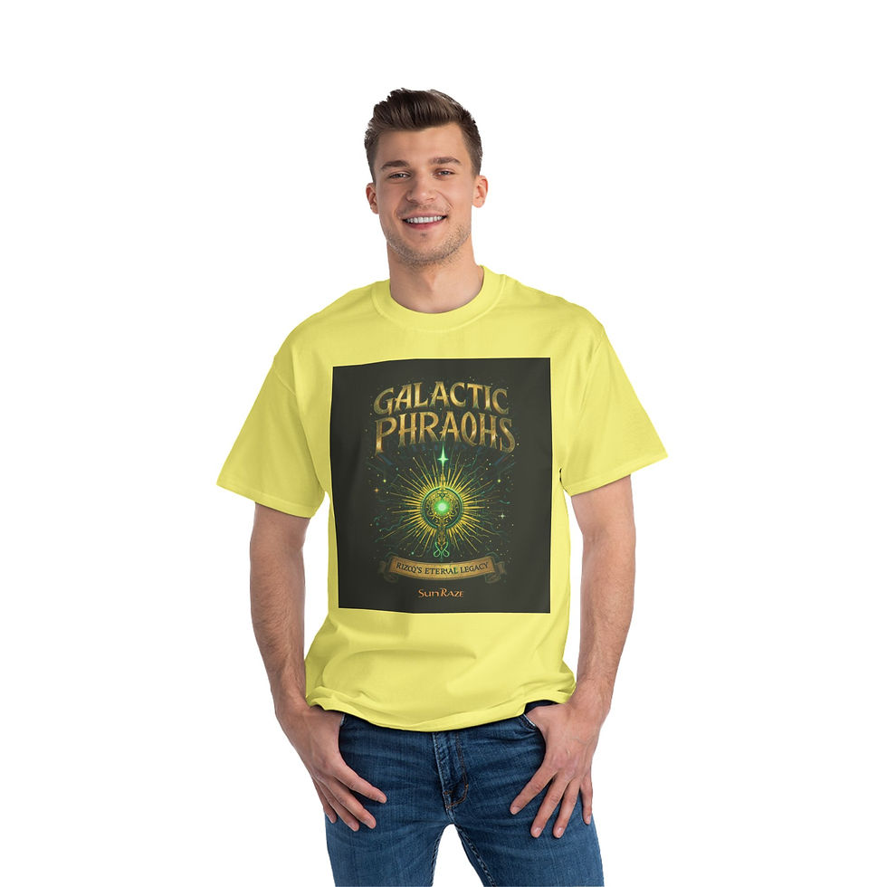 Thumbnail: Galactic Pharaohs Graphic T-Shirt - Rizu's Eternal Legacy