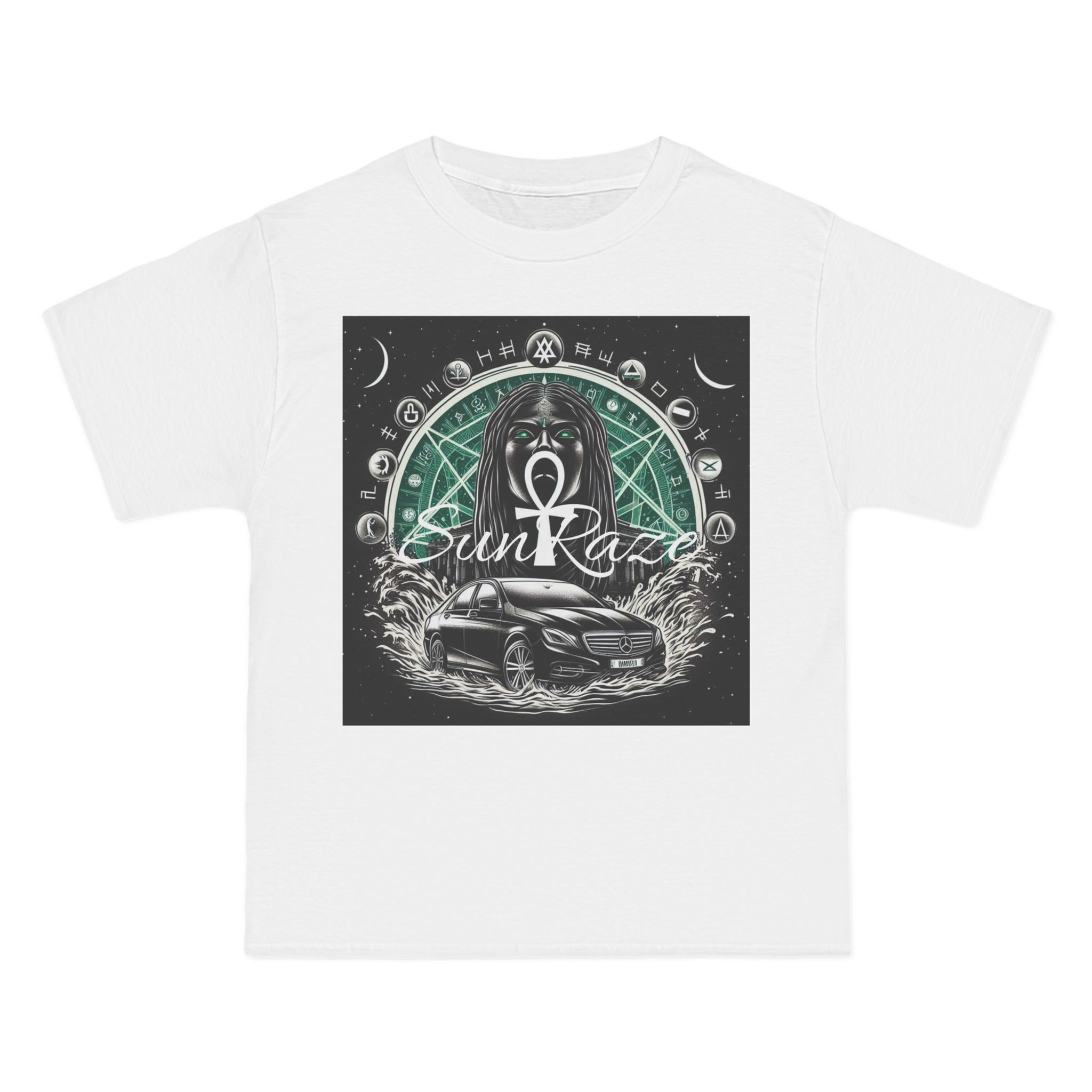 Sun Raze Graphic Short-Sleeve T-Shirt for Cosmic Vibes
