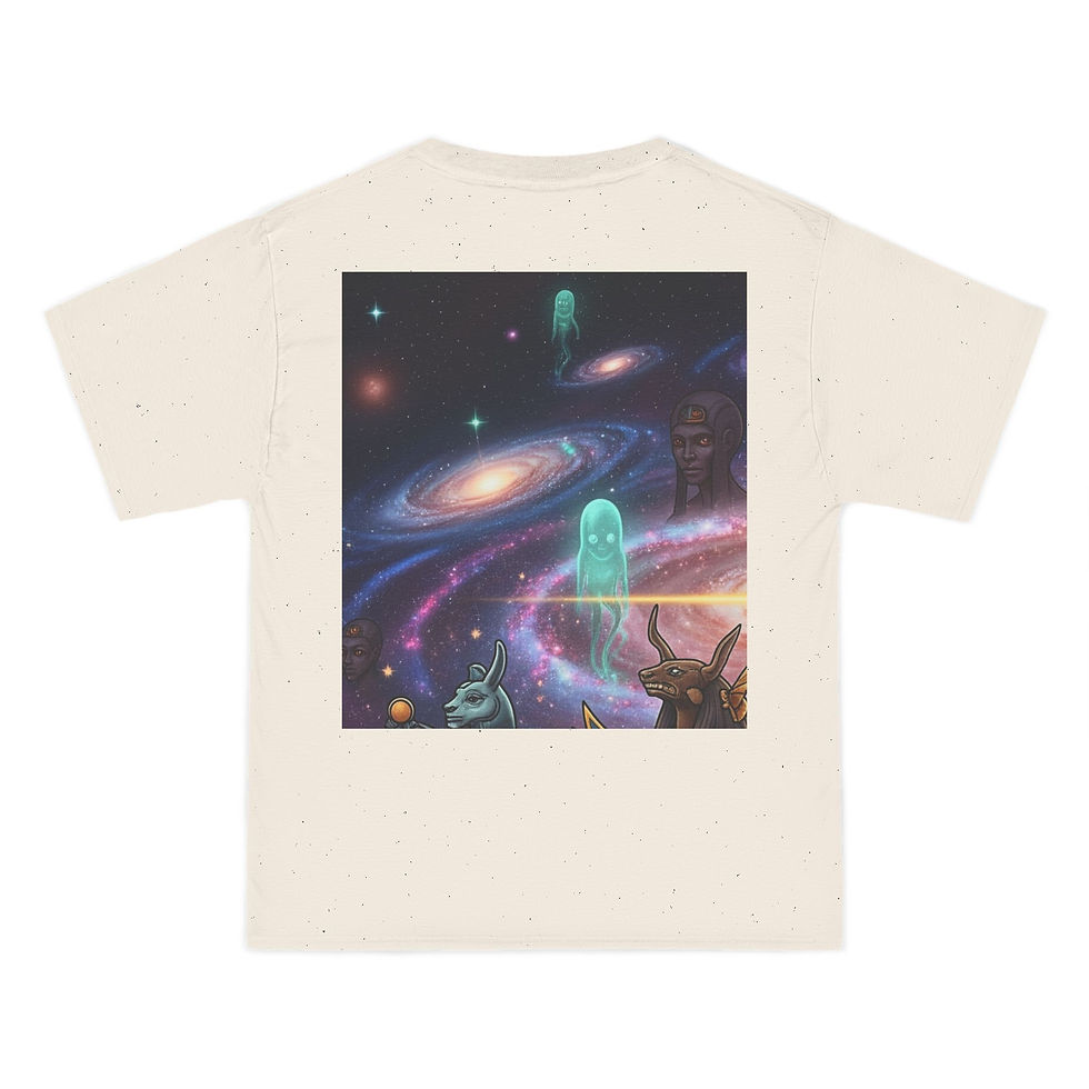 Thumbnail: Cosmic Art Short-Sleeve T-Shirt | SunRaze Graphic Tee, Space Theme Clothing