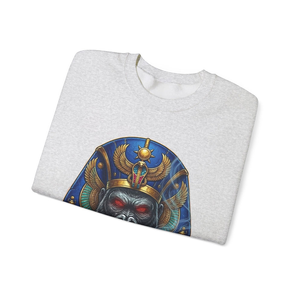 Thumbnail: Gorilla Pharaoh Crewneck Sweatshirt — Soulware Graphic Pullover
