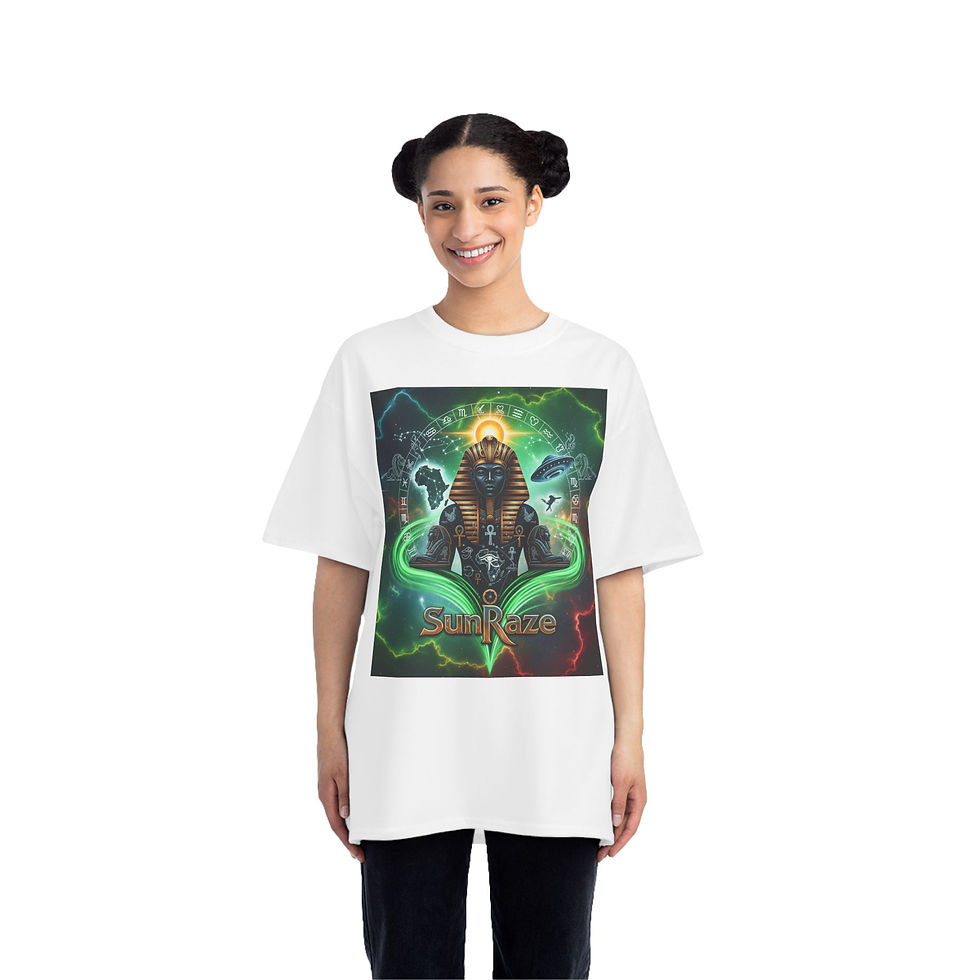 Thumbnail: Cosmic Pharaoh T-Shirt - Vibrant Graphic Tee for Spiritual Seekers,